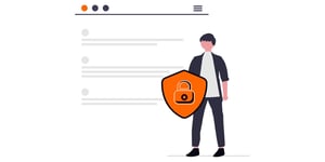 Grafik zum Thema Sicherheit, Firewall, Backups